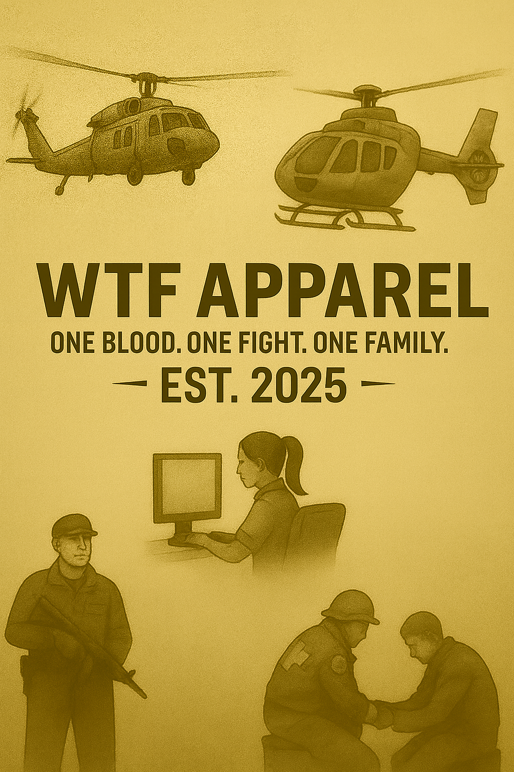 WTF Apparel – We The Family illustration